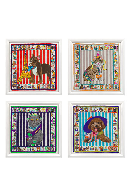 Kids's Friends Çocuk Odası 4'lü Tablo Set