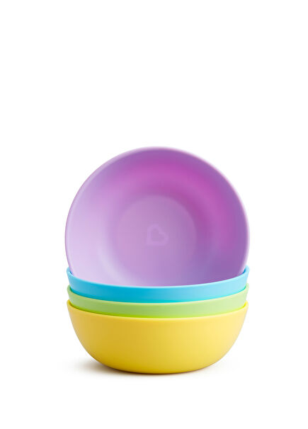 4-Pack Colorful <not>6+</not> Months Unisex Baby Feeding Bowls
