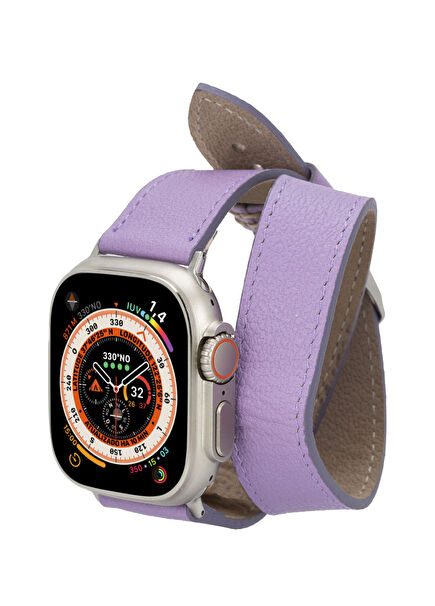 BloomBand Double Tour Lilac Apple Watch 44/45/46/49mm Smart Watch Band