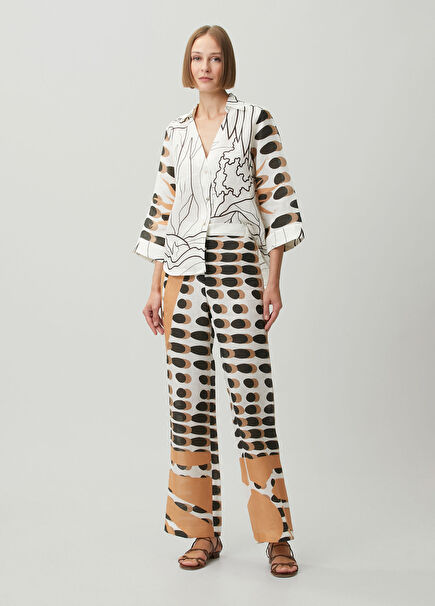 Lin Patsy Oat Off-White Linen Pants