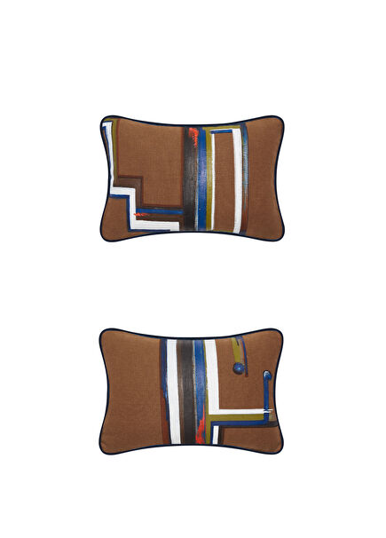 Hand Painted on Linen 2-Piece Pillow 30x50 cm