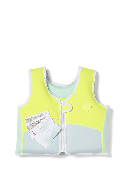 Salty the Shark Yellow Kids Swimming Vest 2-3