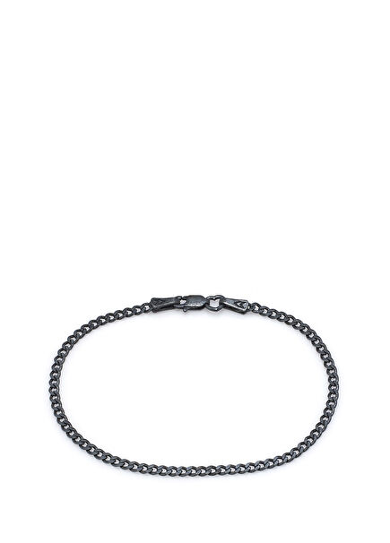Oxide Curb Love Men's Silver Bracelet