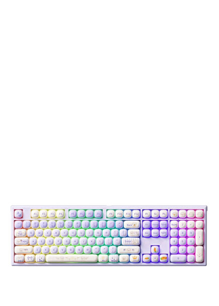 Monsgeek MG108B Magic Lop Bunny RGB Kablosuz/Kablolu  Hotswap Mekanik Gaming Klavye
