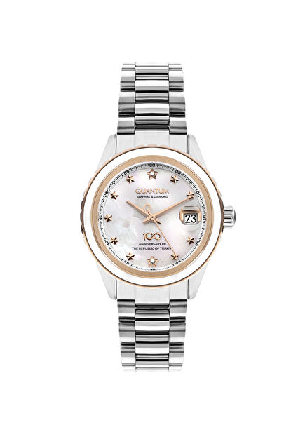 Cumhuriyet 100. Yıl Özel LTC1023 Gümüş Rose Gold Metal Kadın Kol Saati