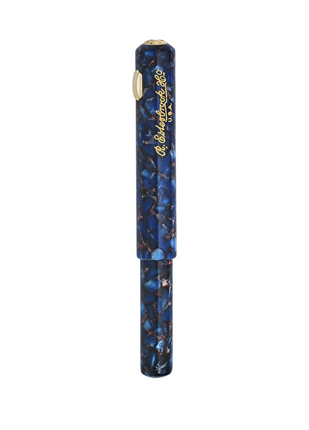 Niblet Nouveau Blue Gold Plated Fine Nib Fountain Pen
