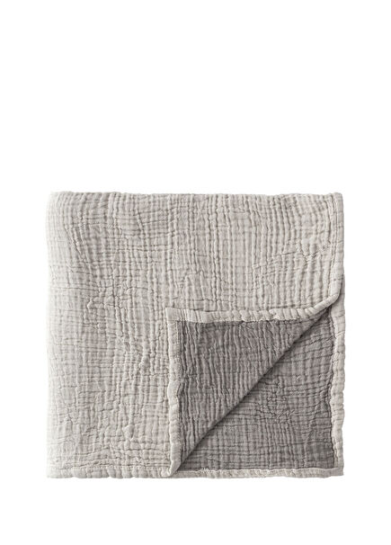 Cocoon 4 Layer Muslin Dark Grey Light Grey Baby Blanket