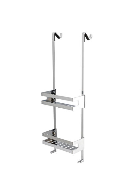 Krom Renk Pirinç Banyo Duş Raf Sistemi 