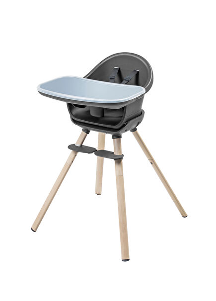 Moa 8-in-1 Multifunctional Highchair Booster Stool with Beyond Graphite Eco Writing Desk