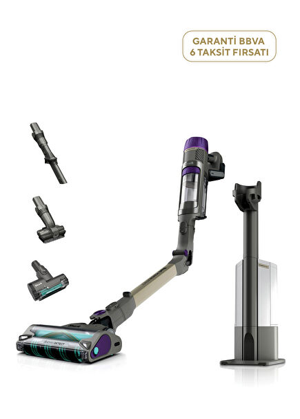 PowerDetect Clean & Empty Auto Empty Sistemli Pet Başlıklı Şarjlı Dikey Süpürge