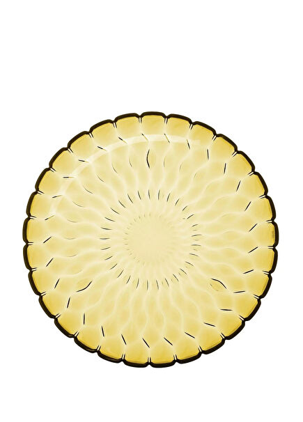 Jelly Sarı Pleksi Servis Tabağı 45 cm