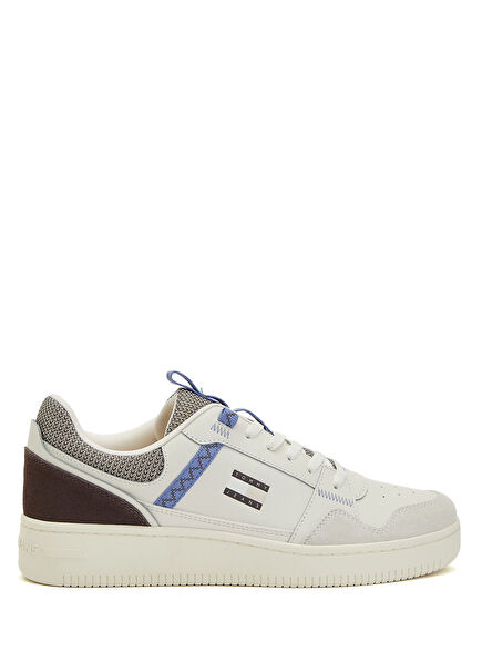 Retro Basket White Men's Leather Sneakers