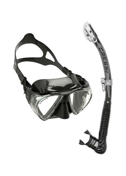 Penta Siyah Maske + Alpha Şnorkel Set
