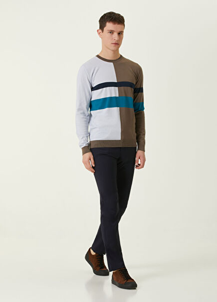 Lacivert Yün Pantolon