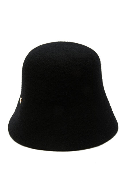 Black Speckled Women's Wool Fisherman Hat