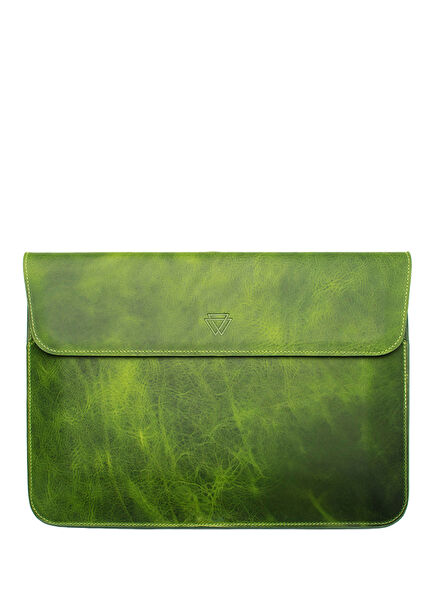 MacBook Air Pro 14" Forest Leather Laptop Sleeve