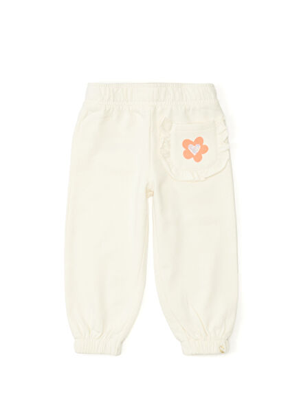 Krem Kız Çocuk Pantolon