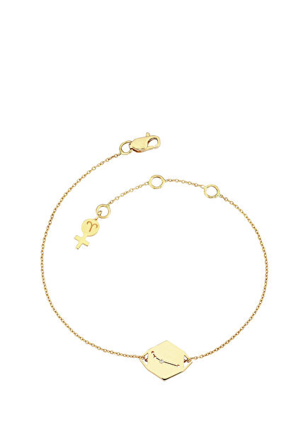 Taurus Diamond Women's Gold Bracelet