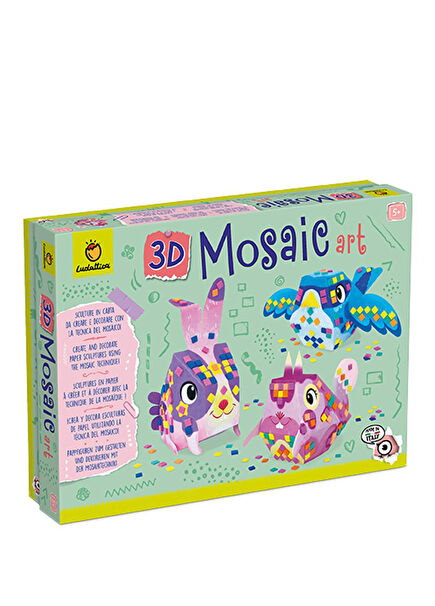 3D Mozaik Sanatı Yaratıcı Etkinlikler Çocuk Yabancı Dil Aktivite Kitabı