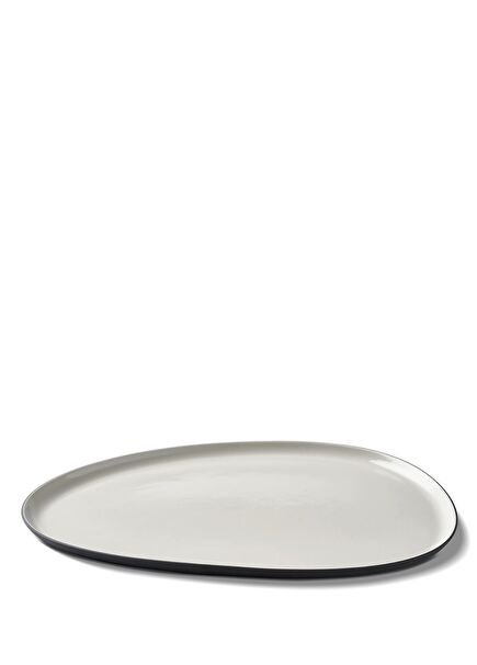 Black Ivory Amorphous Large Plate