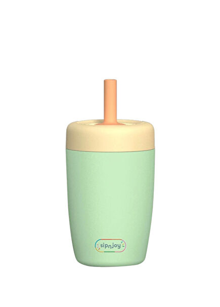 StrawBuddy Mint Steel Kids Tumbler 360 ml
