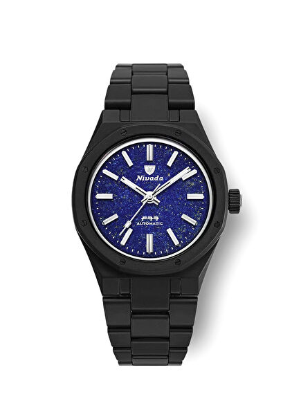 F77 Lapis Lazuli Black Ceramic Men's Watch