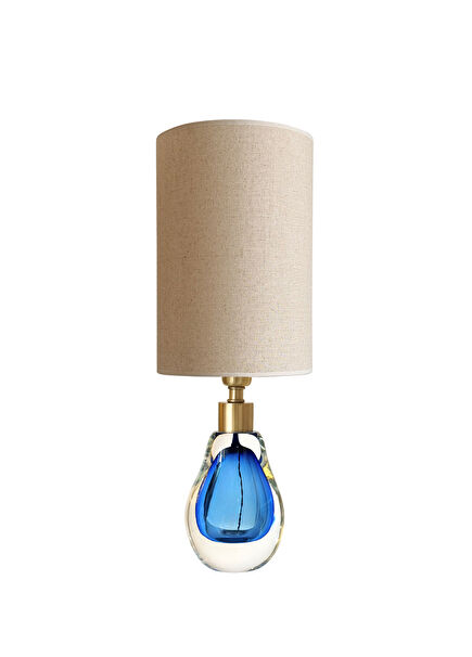 Harmony Mavi Cam Mini Abajur