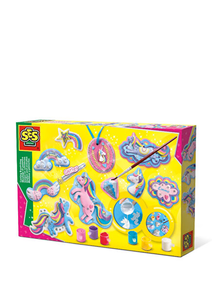 Simli Unicorn Kalıba Dök ve Boya Oyun Seti