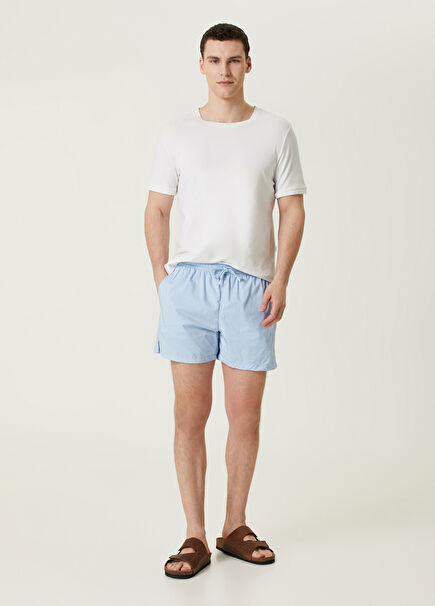 Light Blue Waistband Swimsuit
