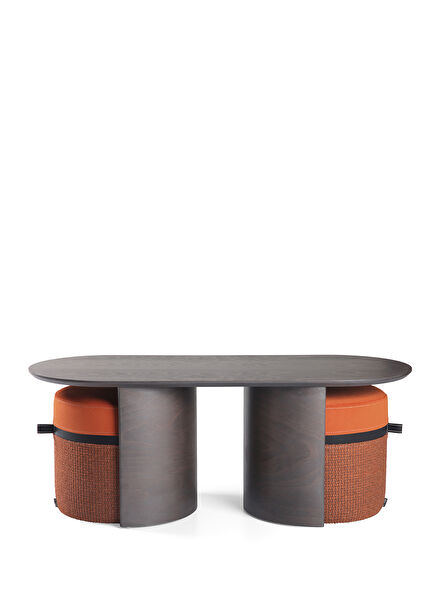 Kanguru 2'li Puf Takım Sehpa 