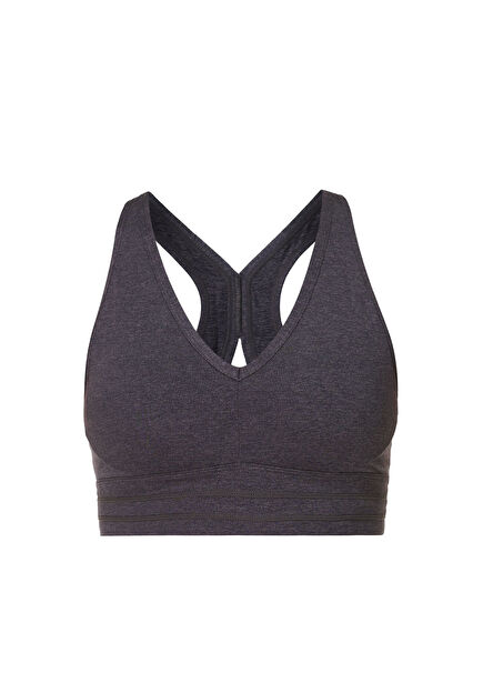 Gaia Siyah Yoga Bra Kadın Spor T-Shirt