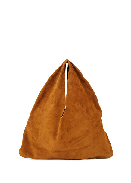 Bindle Tote Caramel Women's Suede Bag