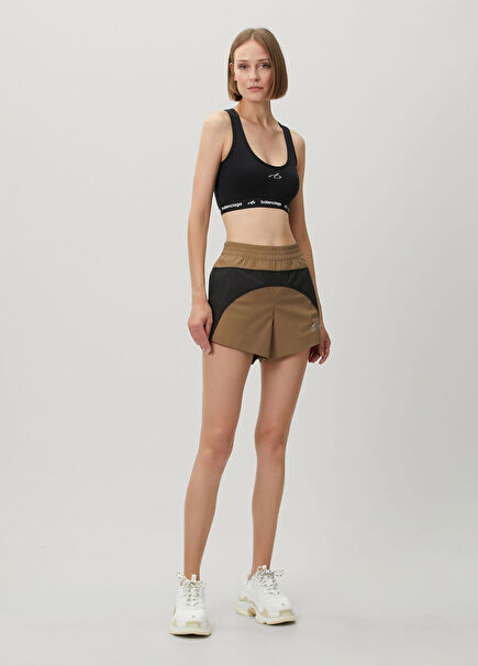 Camel Black Shorts