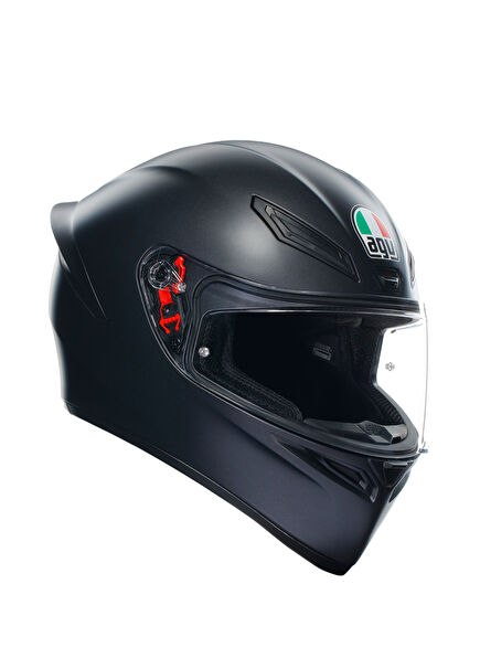 K1 S Mono Matt Black Closed Motorcycle Helmet