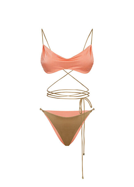 Isis Kitten Gold Women's Bikini Set