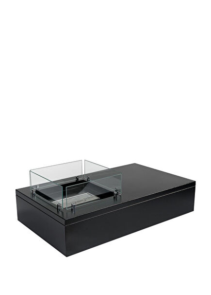 Rettan Black Ventless Fireplace