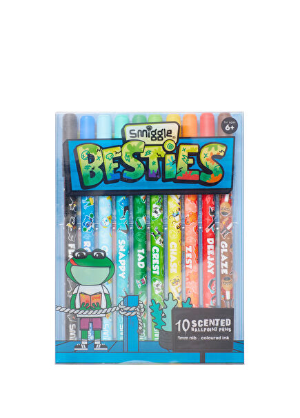 Colorful Besties Ballpoint Pen Set