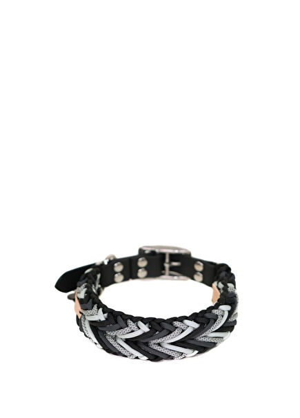 Eclipse Paracord Siyah / Gri Köpek Boyun Tasması