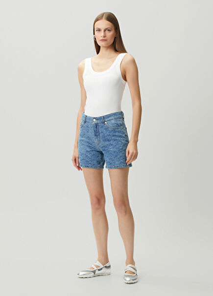 Sadys Blue Denim Shorts