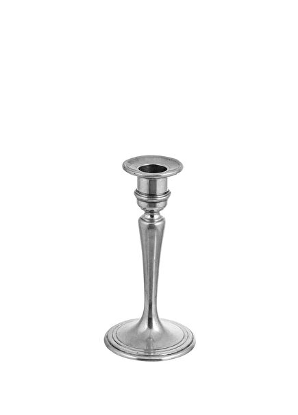 Silver Tin Candle Holder 15 cm