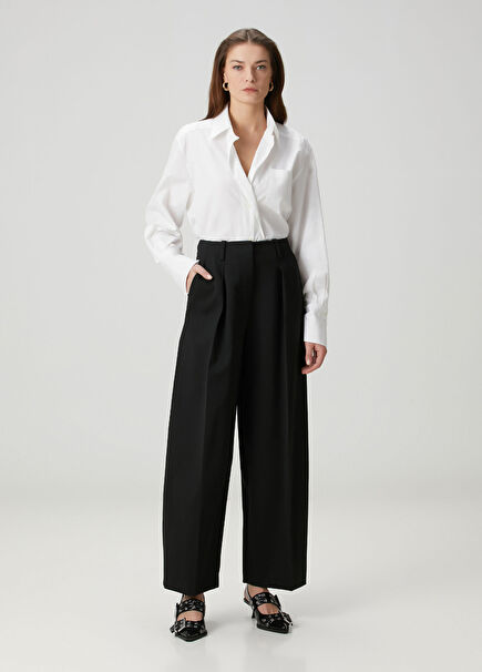 Black Pleated Pants