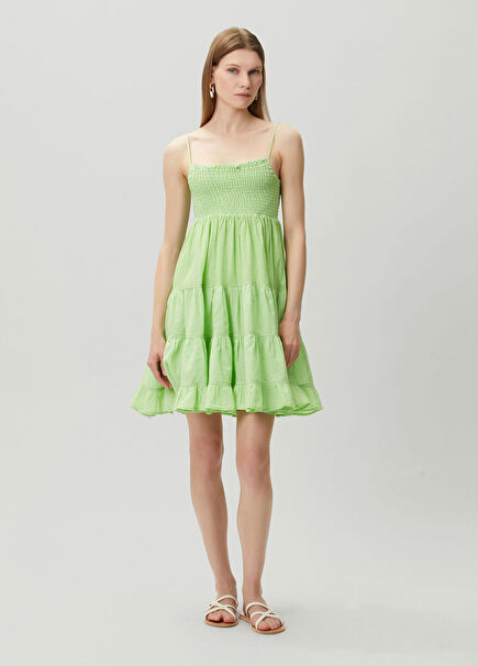 Calypso Green Mini Beach Dress