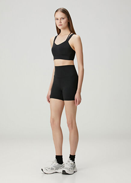 Align High Rise Black Shorts 6"