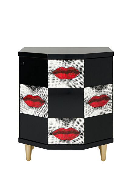 Kiss White Bedside Table