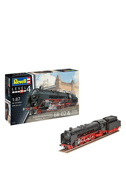 1:87 Big Boy Express Locomotive BR02 & Tender 2’2’ T30 Tren Maket