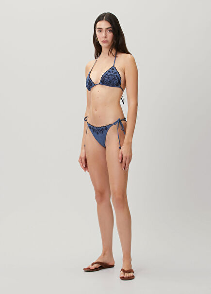 Aster Blue Denim Bikini Set