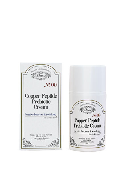 Copper Peptid Prebiyotik No:09 Onarıcı Nemlendirici Yüz Kremi 50 ml