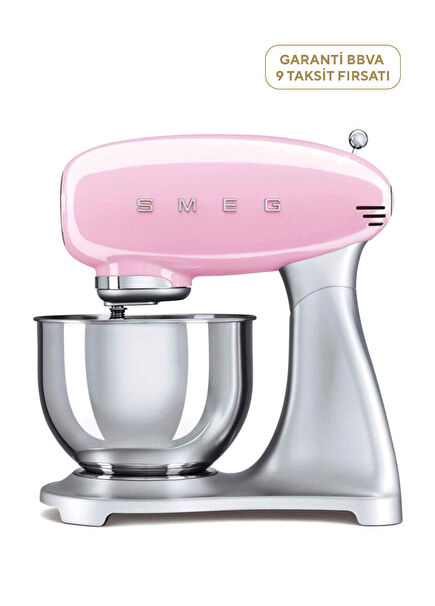 50's Style Retro Pembe Stand Mikser