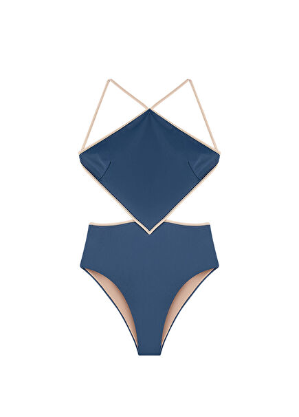 Naomi Blue Nova Women's Halter Swimsuit