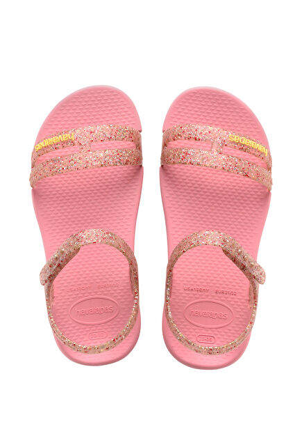 Play Mall Pink Kids Rubber Beach Slippers